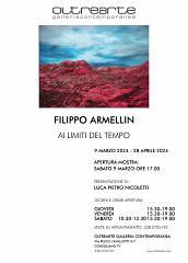 Filippo armellin ai limiti del tempo, mostra personale, oltrearte galleria contemporanea